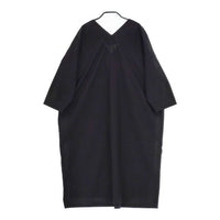 evam eva E211T068 コットンVネック ワンピース ブラック レディース エヴァムエヴァ【中古】5-0309M∞