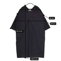 evam eva E211T068 コットンVネック ワンピース ブラック レディース エヴァムエヴァ【中古】5-0309M∞