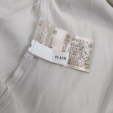 PLAIN PEOPLE 切替 サテンジャージコンビノースリーブトップス Ｔシャツ カットソー グレージュ レディース プレインピープル【中古】5-0529S∞