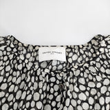 UNITED ARROWS レオパード シアードレス ワンピース ブラック ホワイト レディース ユナイテッドアローズ【中古】5-0312M∞