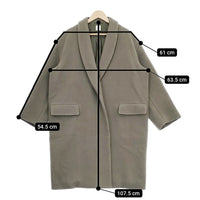 ROKU 6 BEAUTY&YOUTH NAPPING COAT ナッピング加工 定価64900円 コート カーキ レディース ロクビューティアンドユース【中古】4-1204A▲