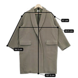 ROKU 6 BEAUTY&YOUTH NAPPING COAT ナッピング加工 定価64900円 コート カーキ レディース ロクビューティアンドユース【中古】4-1204A▲