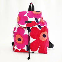 marimekko ウニッコ unikko リュック・デイパック レッド ホワイト レディース マリメッコ【中古】5-0309G∞