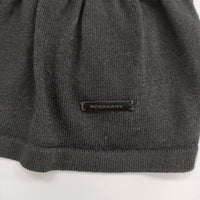 BURBERRY LONDON シルク混 裾フリル ニット カーディガン ブラック レディース バーバリーロンドン【中古】5-0312M∞