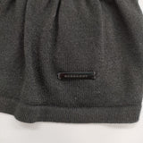 BURBERRY LONDON シルク混 裾フリル ニット カーディガン ブラック レディース バーバリーロンドン【中古】5-0312M∞