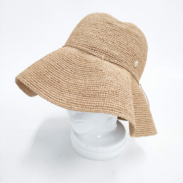 HELEN KAMINSKI Provence 10 ラフィア 布袋付 帽子 ハット ベージュ レディース ヘレンカミンスキー【中古】5-0526S◎