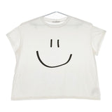 Sunday in bed LOGO TEE ロゴT  半袖Ｔシャツ カットソー ホワイト レディース サンデーインベッド【中古】5-0529S∞