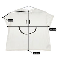 Sunday in bed LOGO TEE ロゴT  半袖Ｔシャツ カットソー ホワイト レディース サンデーインベッド【中古】5-0529S∞