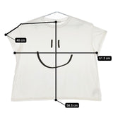 Sunday in bed LOGO TEE ロゴT  半袖Ｔシャツ カットソー ホワイト レディース サンデーインベッド【中古】5-0529S∞