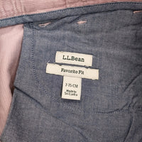 L.L.Bean 298410 7-75CM ストレッチ コーデュロイ パンツ ピンク レディース エルエルビーン【中古】4-1123T♪