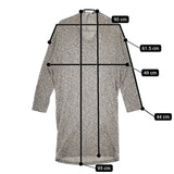 Plantation コットンリネン 製品洗い ニットワンピース チュニック グレー レディース プランテーション【中古】5-0312M∞