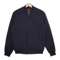 A.P.C. ウール混 メルトン サイズS ブルゾン ネイビー メンズ アーペーセー【中古】4-1126T♪