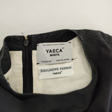 YAECA WRITE 97751 タックドレス コットンリネン ワンピース ブラック レディース ヤエカ【中古】5-0312M∞