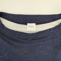 veritecoeur リネンガーゼ天竺プルオーバー VCC-252 Ｔシャツ カットソー ネイビー レディース ヴェリテクール【中古】5-0312M∞