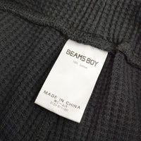 BEAMS BOY サーマル コットン レギンス ブラック レディース ビームスボーイ【中古】4-1206G◎