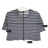 veritecoeur VCC-54 ラミーボーダー 半袖Ｔシャツ カットソー ネイビー ホワイト レディース ヴェリテクール【中古】5-0529S∞