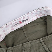 Brocante コットン クロップドパンツ カーキ レディース ブロカント【中古】5-0312M∞