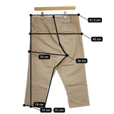 SI-HO SUP コットンリネン クロップドパンツ ベージュ レディース シーホースプ【中古】5-0312M∞