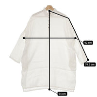 Honnete リネン WIDE SHIRT ONE PIECE ワンピース ホワイト レディース オネット【中古】5-0303M∞