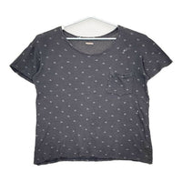 KAPITAL コットン 3 L 総柄 半袖Ｔシャツ カットソー ネイビー レディース キャピタル【中古】5-0529S∞