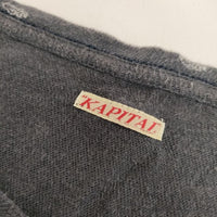 KAPITAL コットン 3 L 総柄 半袖Ｔシャツ カットソー ネイビー レディース キャピタル【中古】5-0529S∞