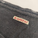 KAPITAL コットン 3 L 総柄 半袖Ｔシャツ カットソー ネイビー レディース キャピタル【中古】5-0529S∞