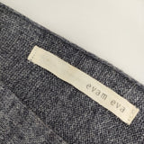 evam eva E111K028 リネンコットン ワイド 半袖 セーター ニット ネイビー レディース エヴァムエヴァ【中古】5-0312M∞