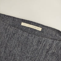 evam eva E111K028 リネンコットン ワイド 半袖 セーター ニット ネイビー レディース エヴァムエヴァ【中古】5-0312M∞