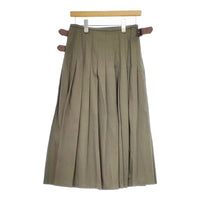 O'NEIL OF DUBLIN プリーツ ラップ 巻き XS ロングスカート カーキ レディース オニールオブダブリン【中古】5-0312M∞
