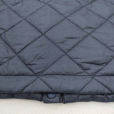 DANSKIN DC39311 QUILTING PUFF JACKET サイズL ノーカラー 中綿 ブルゾン ネイビー レディース ダンスキン【中古】4-1123T♪