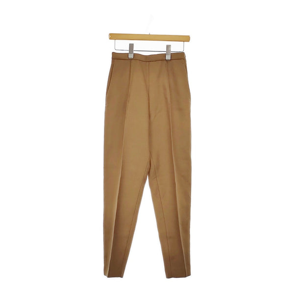 YLEVE 168-9240050 サイズ0 ウールテーパードパンツ パンツ キャメル レディース イレーヴ【中古】4-1123T♪