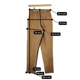 YLEVE 168-9240050 サイズ0 ウールテーパードパンツ パンツ キャメル レディース イレーヴ【中古】4-1123T♪