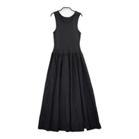 GRACE Class アメスリニットギャザーワンピース 定価42900円 ノースリーブドレス ワンピース 24SS ブラック レディース グレース クラス【中古】5-0602S∞