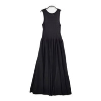 GRACE Class アメスリニットギャザーワンピース 定価42900円 ノースリーブドレス ワンピース 24SS ブラック レディース グレース クラス【中古】5-0602S∞