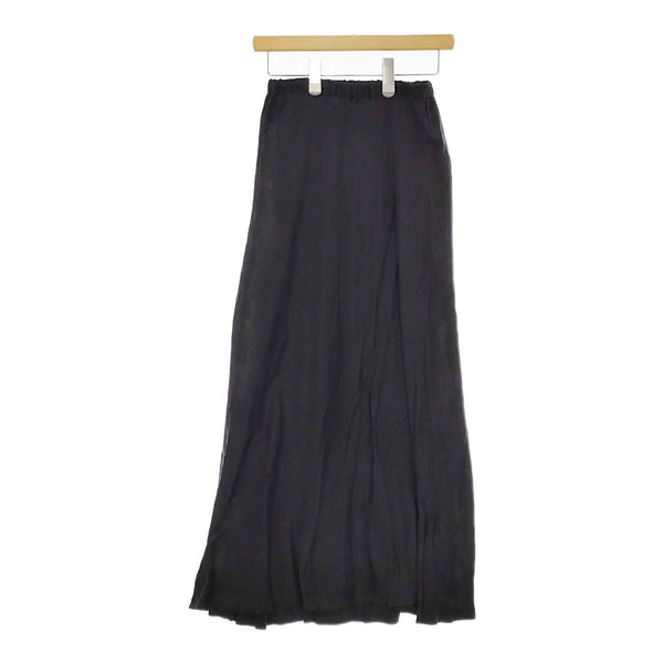 GRACE CONTINENTAL キュプラサテンフレアスカート 定価30800円 0124321070 24SS ブラック レディース グレースコンチネンタル【中古】5-0216M♪