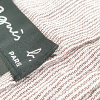 agnes b. フリンジ付きストール マフラー 大判 コットン ストール エンジ レディース アニエスベー【中古】5-0526M◎
