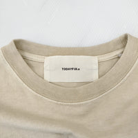 TODAYFUL 12410605 クロップドコットンTシャツ サイズF 定価8250円 半袖 カットソー 24SS ベージュ レディース トゥデイフル【中古】4-1129S♪