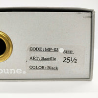 moumoune ストラップシューズ サイズ25 1/2cm シューズ・靴 ブラック レディース ムゥムゥヌゥ【中古】4-1216G◎