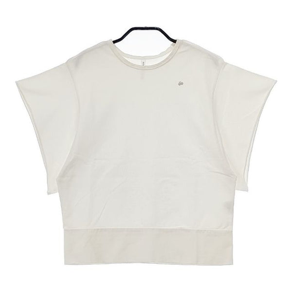 mina perhonen mer ys8394 刺繍 半袖Ｔシャツ カットソー ホワイト レディース ミナペルホネン【中古】5-0602S∞