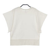 mina perhonen mer ys8394 刺繍 半袖Ｔシャツ カットソー ホワイト レディース ミナペルホネン【中古】5-0602S∞