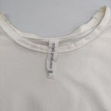mina perhonen mer ys8394 刺繍 半袖Ｔシャツ カットソー ホワイト レディース ミナペルホネン【中古】5-0602S∞