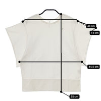 mina perhonen mer ys8394 刺繍 半袖Ｔシャツ カットソー ホワイト レディース ミナペルホネン【中古】5-0602S∞