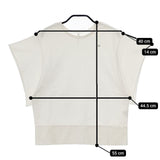 mina perhonen mer ys8394 刺繍 半袖Ｔシャツ カットソー ホワイト レディース ミナペルホネン【中古】5-0602S∞
