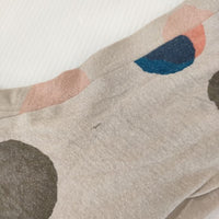 mina perhonen rain star qs8379 コットン 36 長袖Ｔシャツ カットソー ロンＴ グレージュ マルチ レディース ミナペルホネン【中古】5-0106M∞
