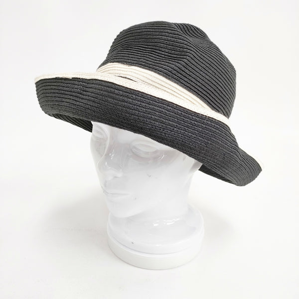 mature ha BOXED HAT ボックスハット 定価18500円 帽子 ハット ブラック レディース マチュアーハ【中古】5-0526S◎