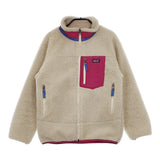 patagonia ガールズレトロX  GIRLS RETRO-X JACKET Lサイズ キッズ 65621 ジャケット アイボリー  ピンク レディース パタゴニア【中古】4-1204T△