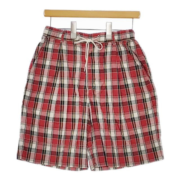 CHILD WOMAN マドラスチェック ショートパンツ ハーフパンツ ショーツ レッド レディース チャイルドウーマン【中古】5-0602S∞