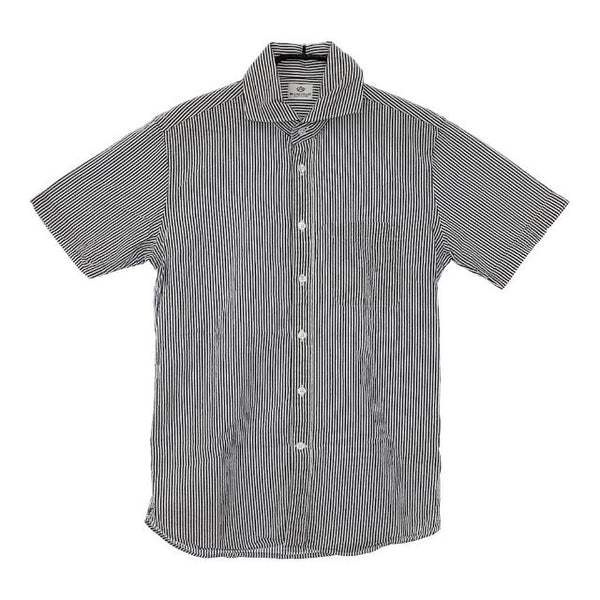 BEAMS HEART シアサッカーショートスリーブシャツ 定価6490円 半袖シャツ ホワイト グレー レディース ビームスハート【中古】5-0602S∞