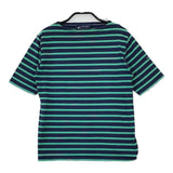 SAINT JAMES ボーダー T1 半袖Ｔシャツ カットソー ネイビー グリーン レディース セントジェームス【中古】5-0602S∞