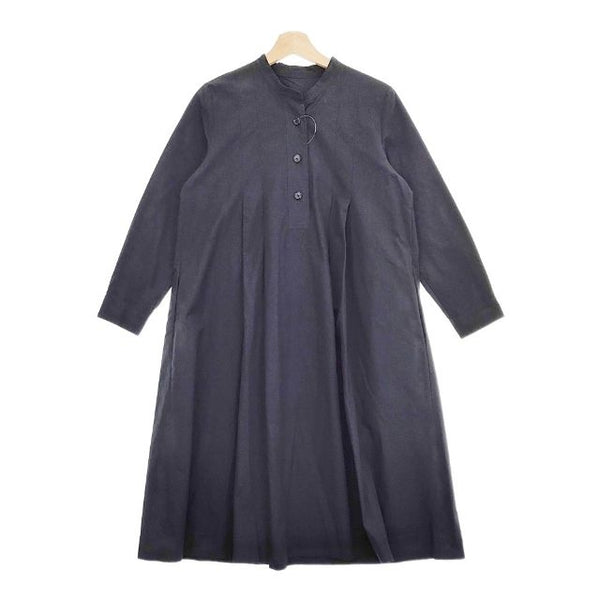 MARGARET HOWELL COTTON POPLIN 578-7258001 コットンドレス ワンピース ブラック系 レディース マーガレットハウエル【中古】5-0106M∞